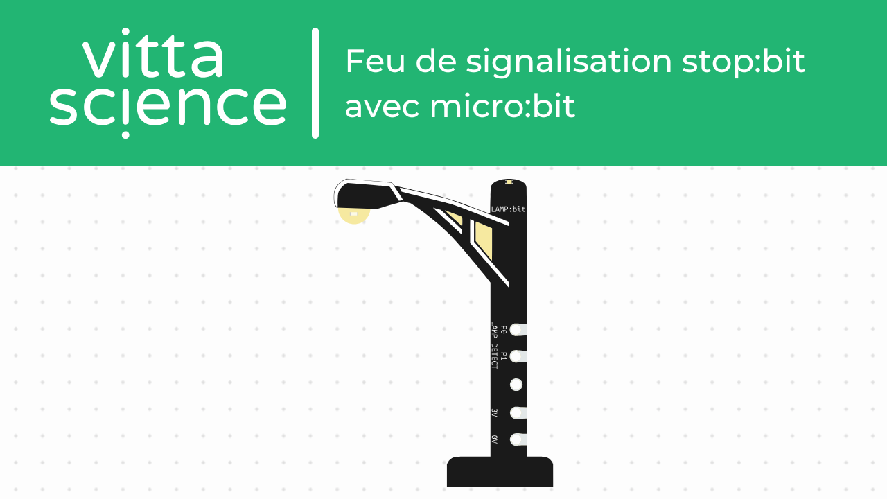 Lampadaire Lamp:bit avec micro:bit